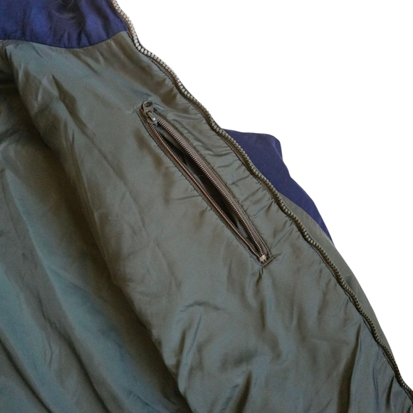 Columbia Green and Navy Winter Jacket with Hood - Picture 6 of 11